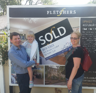 Happy first home buyers
