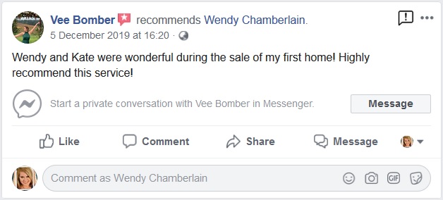 Happy first home buyer client loved working with buyers agent Chamberlain Property Advocates